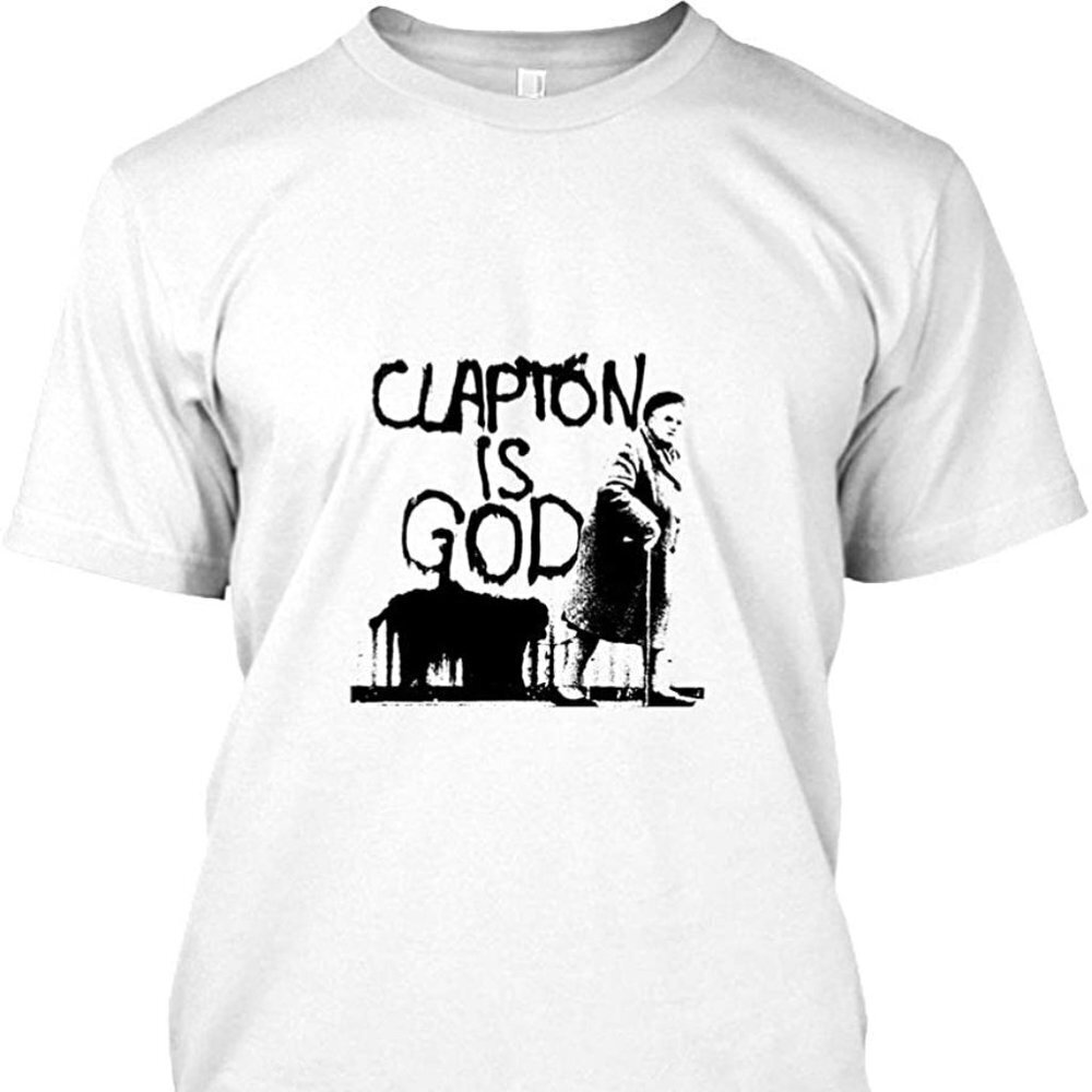 Clapton Is God Black On White